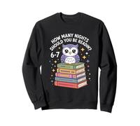 Funny Reading Saying How Many Nights Cute Owl Sweatshirt