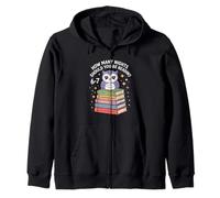 Funny Reading Saying How Many Nights Cute Owl Zip Hoodie