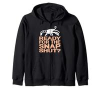 Funny Ready for the Snap Shut Pistol Shrimp Joke Zip Hoodie