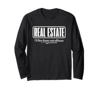 Funny Real Estate Sale Realtor Where Dreams Meet Addresses Long Sleeve T-Shirt