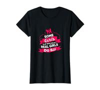 Funny Real Girls do BJJ Brazilian Jiu Jitsu Gift Women Girl T-Shirt