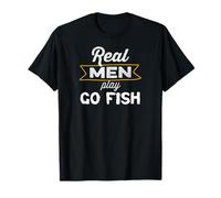 Funny Real Men Play Go Fish Card Game Lover Go Fish T-Shirt