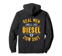 Funny Real Men Smell Like Diesel And Cow Shit Dairy Farmer Pullover Hoodie