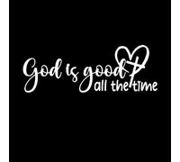 Funny Rear Windshield Stickers White God is Good All The Time