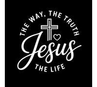 Funny Rear Windshield Stickers White Jesus The Way The Truth The Life
