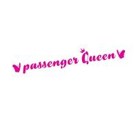 Funny Rearview Mirror Stickers - Passenger Queen | Colorful Cute Decorative Decals, Scratch-Proof car Accessories, Automotive Glass Exterior Vinyl wrap, Unique Vehicle Styling.