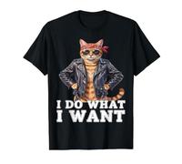 Funny Rebel Cat I Do What I Want Cat Lover Value Graphic T-Shirt