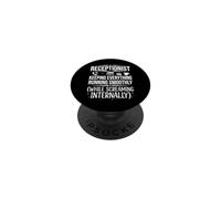 Funny Receptionist Screaming Internally Job Office Design PopSockets Adhesive PopGrip