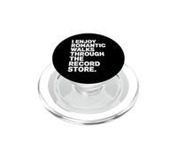 Funny Record Store Romantic Walks Music Lover PopSockets PopGrip for MagSafe