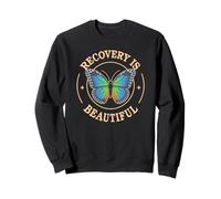 Funny RECOVERY IS BEAUTIFUL AA Recovery Mom Women NA Sweatshirt
