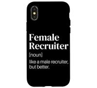 Funny Recruiter Definition Female Recruiter Case for iPhone X/XS