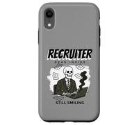 Funny Recruiter Humor - Dead Inside Still Smiling Recruiting Case for iPhone XR