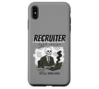 Funny Recruiter Humor - Dead Inside Still Smiling Recruiting Case for iPhone XS Max
