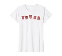 Funny Red Cup Yoga Meditation Poses Value Graphic T-Shirt, Women, White, S