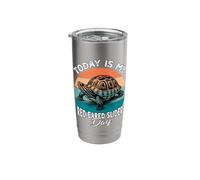 Funny Red Eared Slider Turtle Stainless Steel Insulated Tumbler