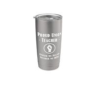 Funny Red for Ed SpEd Union Thug United We Stand Divided Beg Stainless Steel Insulated Tumbler