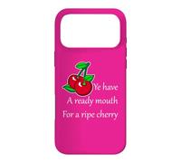 Funny Red Green Black Cherries Fruit Cartoon Case for iPhone 17 Pro Max