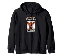 Funny Red Setter Irish Setter pet dog little bit crazy Zip Hoodie