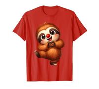 Funny Red Sloth Day 2026 Clown Laugh Face Costume Idea Kids T-Shirt