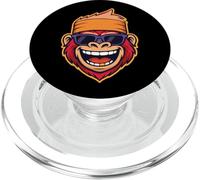 Funny Red Smiling Gorilla Funky Gym Monkey PopSockets PopGrip for MagSafe