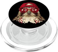 Funny Red-tailed Hawk Chickenhawk Heart Sunglasses Design PopSockets PopGrip for MagSafe