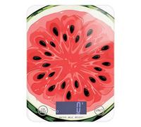 Funny Red Watermelon Cross Section Print Espresso small digital food scale 11lb/0.18oz, 5kg/5g kitchen scale grams with 4 unit for Baking Spices Meal Prep (Batteries not Included)