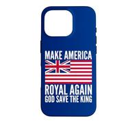 Funny Red White Blue Royal American British Flag Vector Case for iPhone 16 Pro