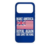 Funny Red White Blue Royal American British Flag Vector Case for iPhone 17 Pro Max