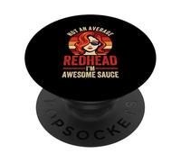 Funny Redhead Girl Red hair Ginger PopSockets Adhesive PopGrip