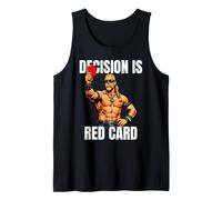 Funny Referee Decision is Red Card Techno Viking Soccer Tank Top