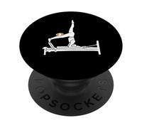 Funny Reformer Pilates with guinea pig PopSockets Adhesive PopGrip