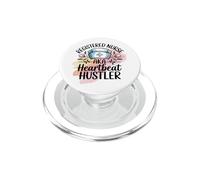 Funny Registered Nurse Aka Heartbeat Hustler PopSockets PopGrip for MagSafe