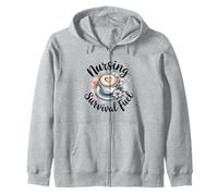 Funny Registered Nurse RN Coffee Lover Zip Hoodie