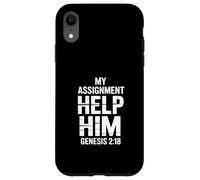 Funny Religious My Assignment Help Him Genesis Case for iPhone XR