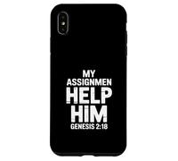 Funny Religious My Assignment Help Him Genesis Case for iPhone XS Max