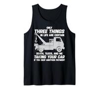 Funny Repo Agent Repossession Agent Car Vehicle Recovery Tank Top