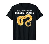Funny Reptile Lover Easily Distracted By Hognose Snakes T-Shirt