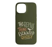 Funny Reptile Owner Lizard Gecko Escaped Humor Case for iPhone 15