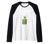 Funny Reptile Serpent Pun Snake Game Don’t Look at The Snake Raglan Baseball Tee