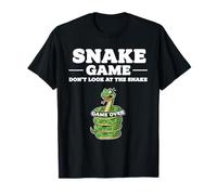 Funny Reptile Serpent Pun Snake Game Don’t Look at The Snake T-Shirt