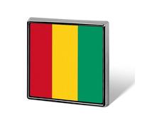 Funny Republic Of Guinea Flag Pins Badges Square/Circle/Heart-Shaped Brooch For Women And Men Lapel Pins Backpack Jacket Hat Bag Novelty Accessories Gifts