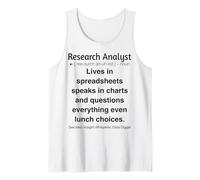 Funny Research Analyst Tank Top