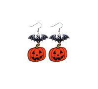 Funny Resin Ghost Pumpkin Spider Bat Drop Dangle Earrings All Saints' Day Spooky Pumpkin Earrings Halloween Party Jewelry, Zinc, No Gemstone