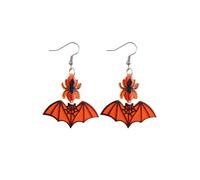 Funny Resin Ghost Pumpkin Spider Bat Drop Dangle Earrings All Saints' Day Spooky Pumpkin Earrings Halloween Party Jewelry, Zinc, No Gemstone