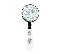 Funny Respiratory Therapist Badge Reel for RT Pulmonologist Appreciation Gift RT ID Holder for Respiratory Nurse (Breath Easy Badge)