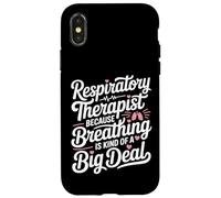 Funny Respiratory Therapist RT Because Breathing Is Kind Of Case for iPhone X/XS
