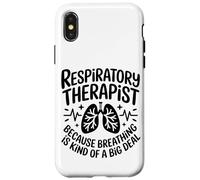 Funny Respiratory Therapist RT Because Breathing Is Kind Of Case for iPhone X/XS