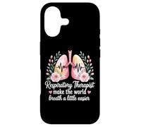 Funny Respiratory Therapist RT Make The World Breath Easier Case for iPhone 17