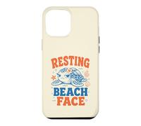 Funny Resting Beach Face Sea Turtle Grumpy Ocean Coastal Art Case for iPhone 12 Pro Max