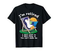Funny Retired 2025 Penguin Vacation Retirement Party Outfit T-Shirt